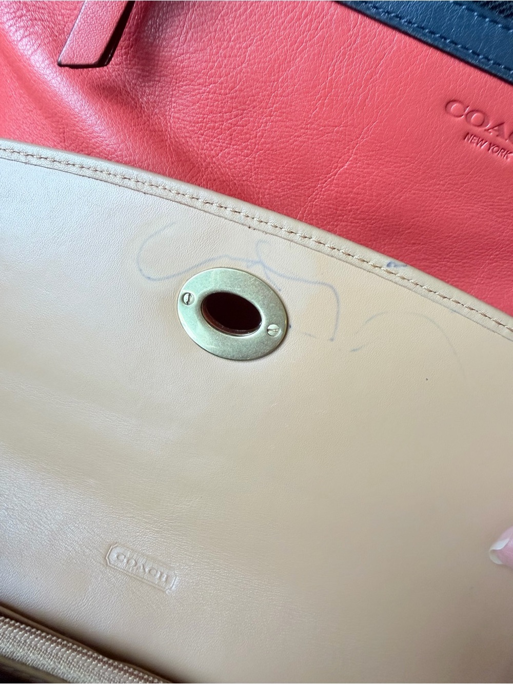 COACH Legacy Archival Leather Color-block Bag with Wallet - Picture 16 of 16